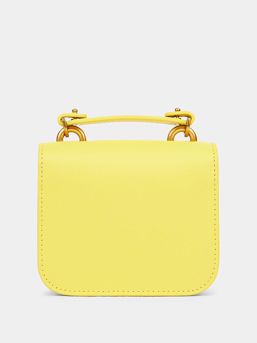 Классическая кожаная сумка Serena цвет лимонный